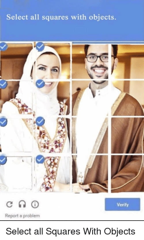 Select all squares with objects - 9GAG