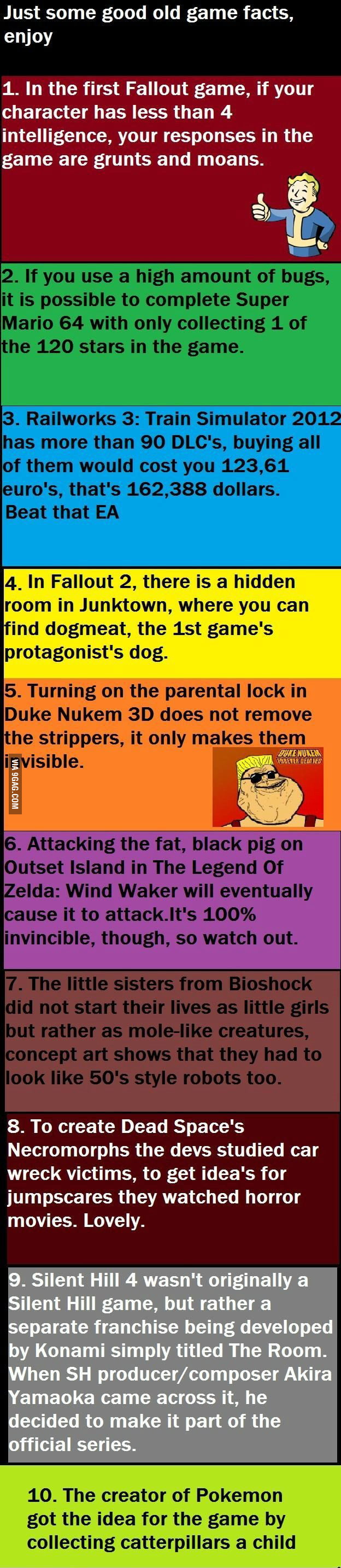 Some Game Facts!! - 9GAG