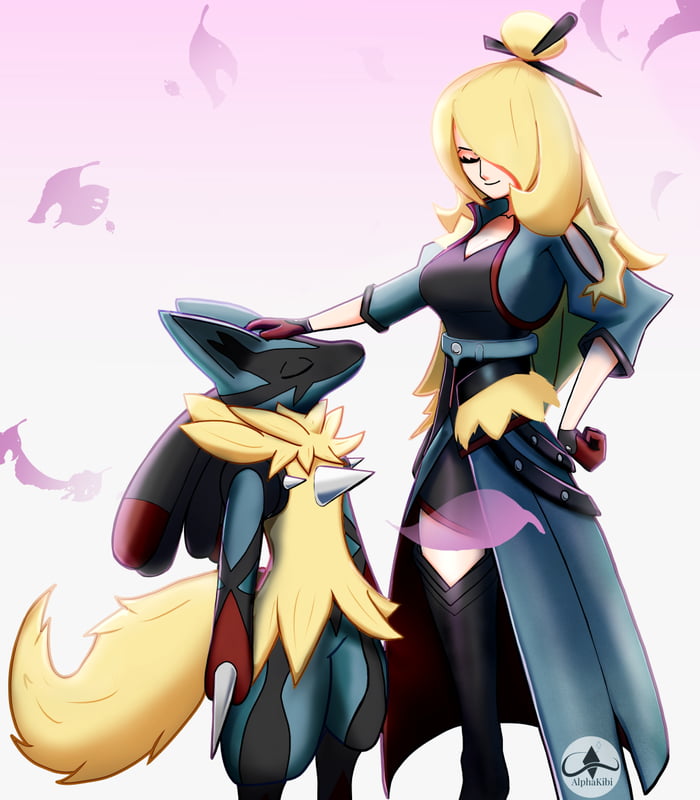 Cynthia's Sygna Suit (Aura) Fanart - 9GAG