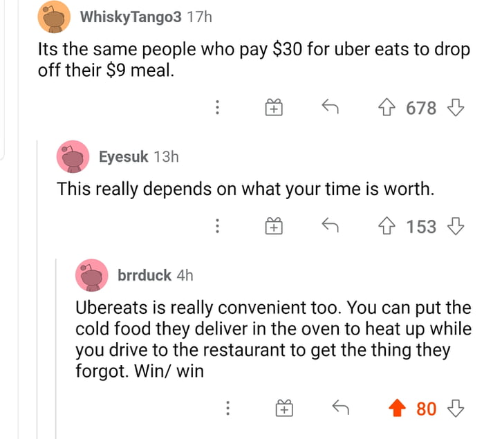 Suck it, Uber eats. - 9GAG