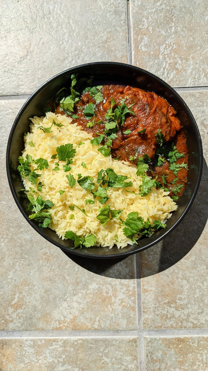 Chicken curry with Flavoured Rice 9GAG