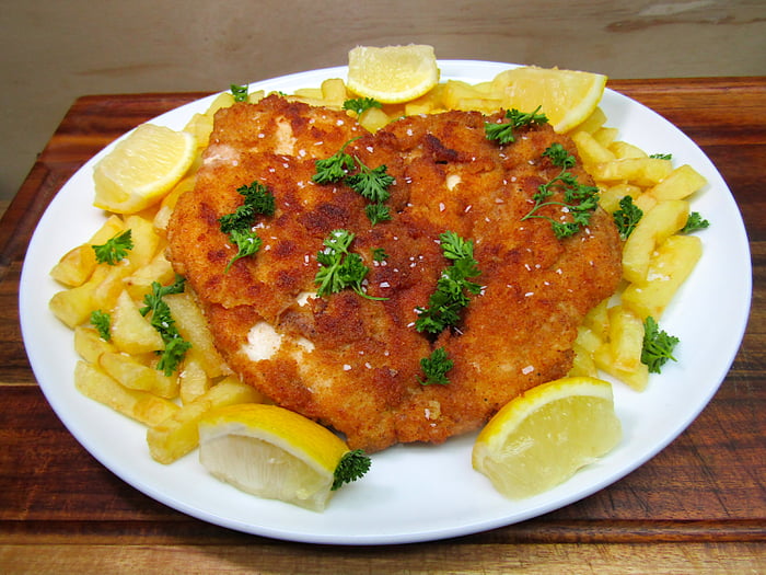 Chicken Schnitzel With Chips Gag