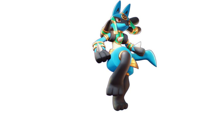 The New Lucario Skin For Pokemon Unite Pretty Much Covers Already The Popular Idea Of A Potential Regional Variant Inspired To Egypt 9gag