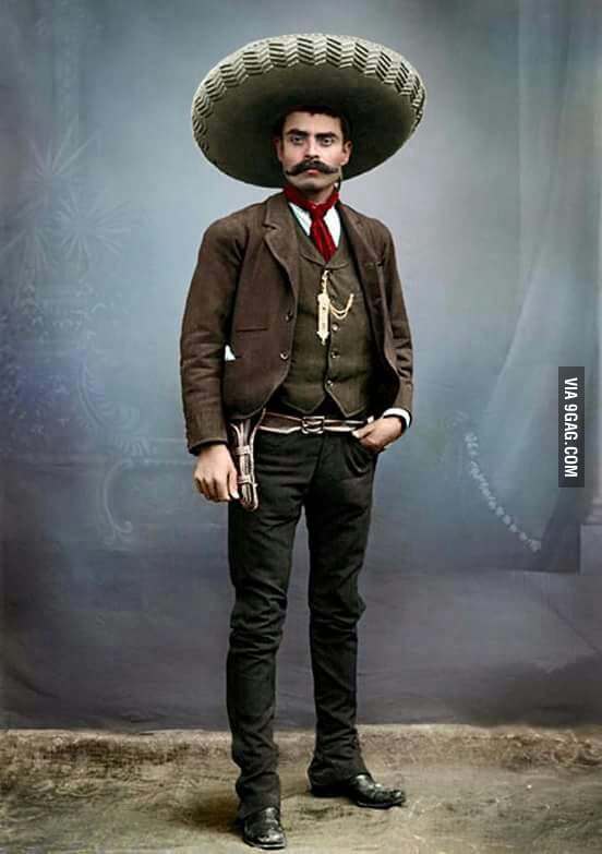 1800s Mexican General Emiliano Zapata in all his greatness and splendor ...