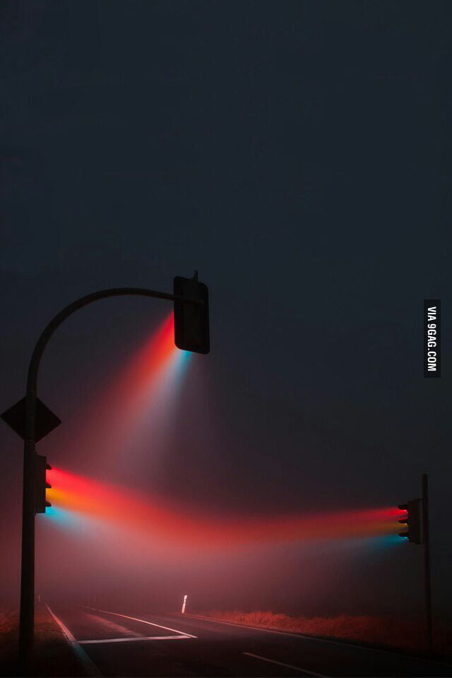 Long exposure shot of intersection at night. Beautiful. - 9GAG