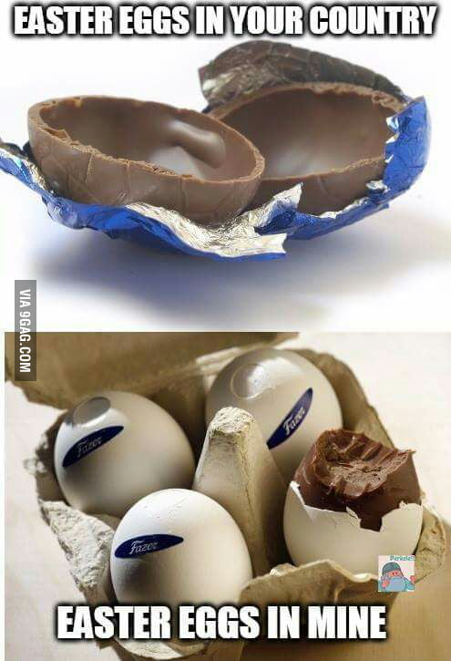 Easter eggs full of air? Must be damn delicious - 9GAG