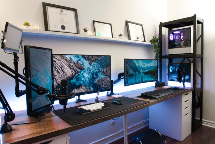 Dual Work And Gaming Streaming Setup 9gag