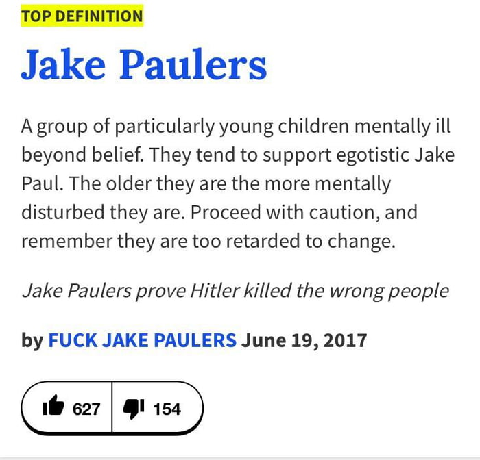 Jake Paulers Urban Dictionary 9GAG