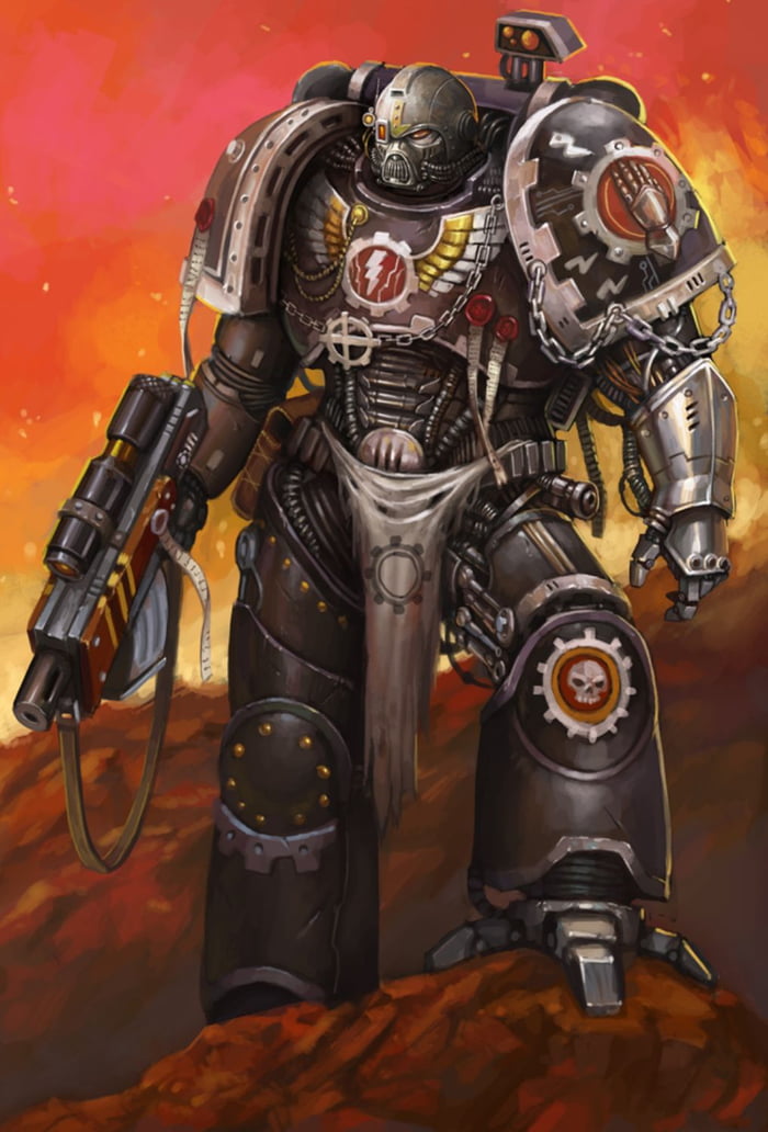A Warhammer 40k phone wallpaper for you. Today is the iron hands 9GAG
