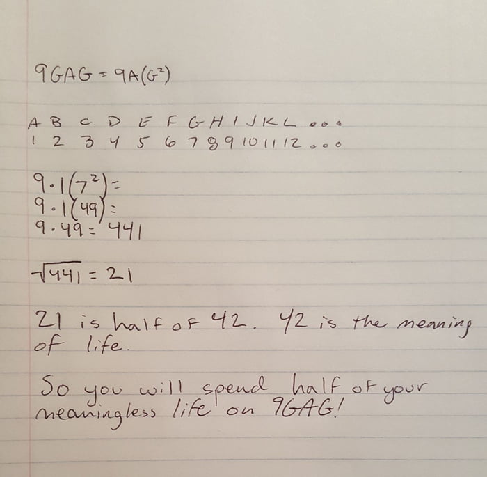 Quick math - 9GAG