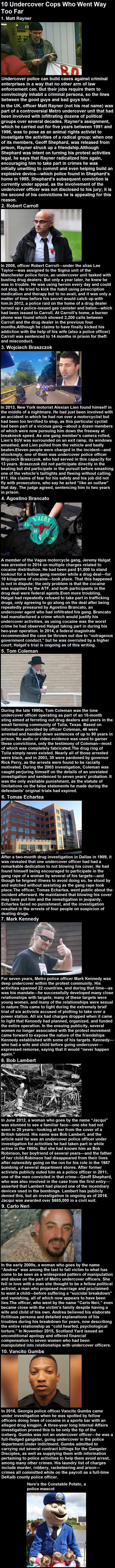 10 Undercover Cops Who Went Way Too Far