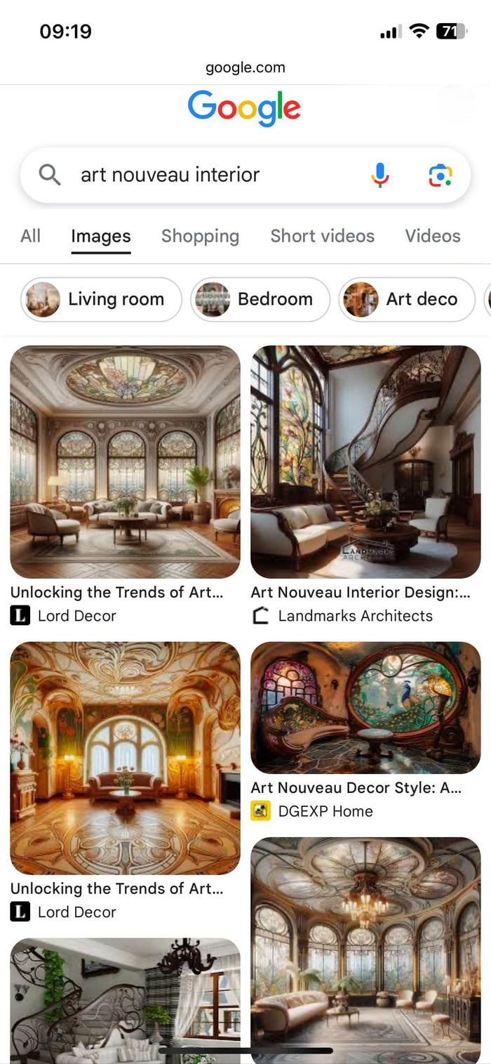 Google image results that are almost all Ai generated - 9GAG