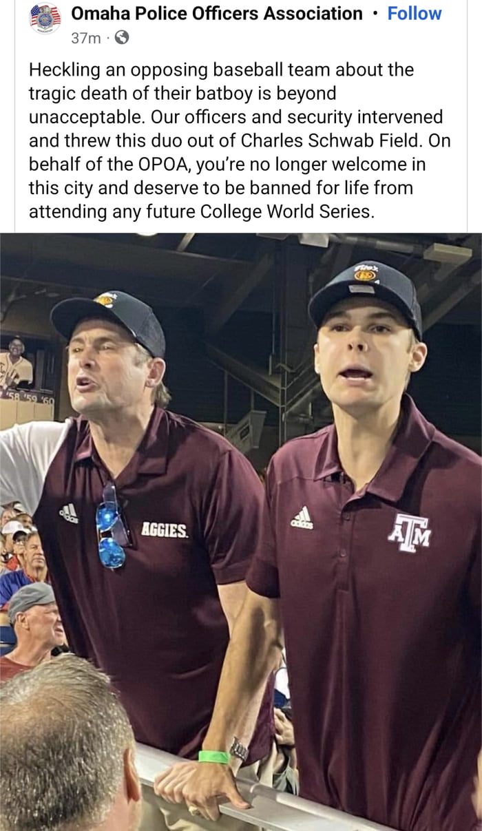 Aggies Fans Kicked Out Of College World Series For Making Fun Of Other ...