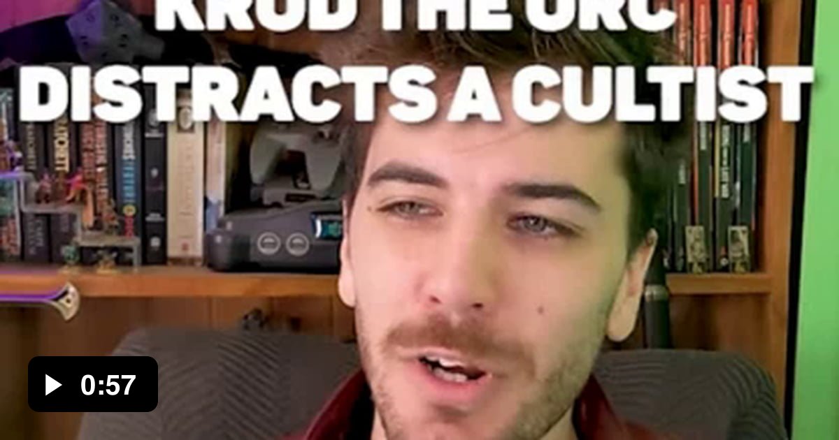 Krod Krod distracts a cultist - 9GAG