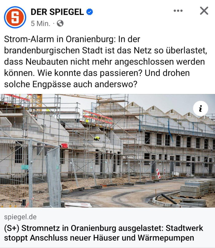 Strom Alarm In Oranienburg In Der Brandenburgischen Stadt Ist Das Netz