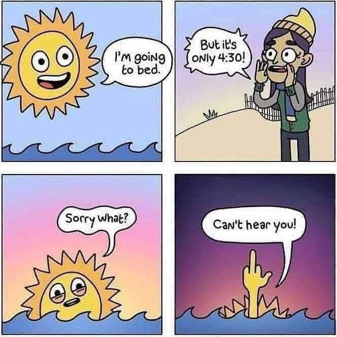 Goodbye Sun, Hello Seasonal Depression - 9GAG