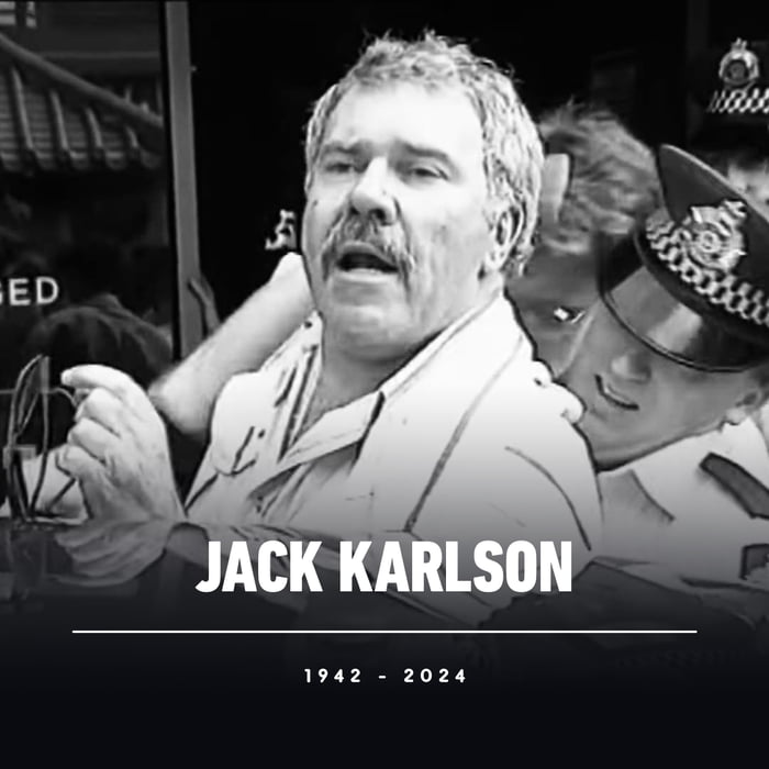 Jack Karlson, the man made famous for his arrest while enjoying a